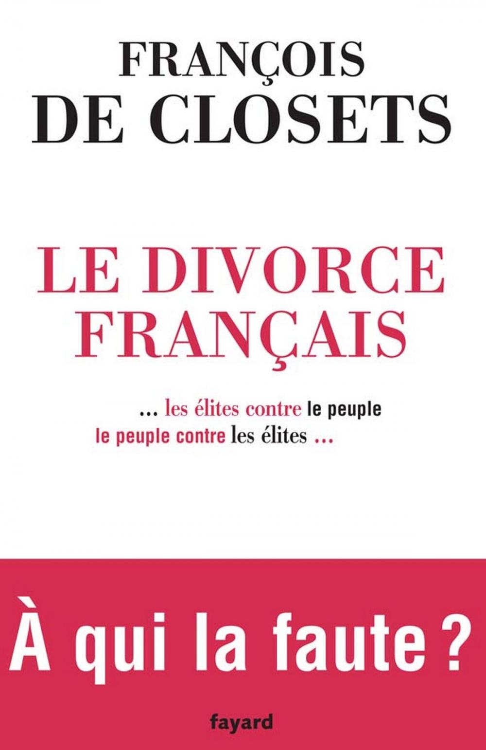 Big bigCover of Le Divorce français