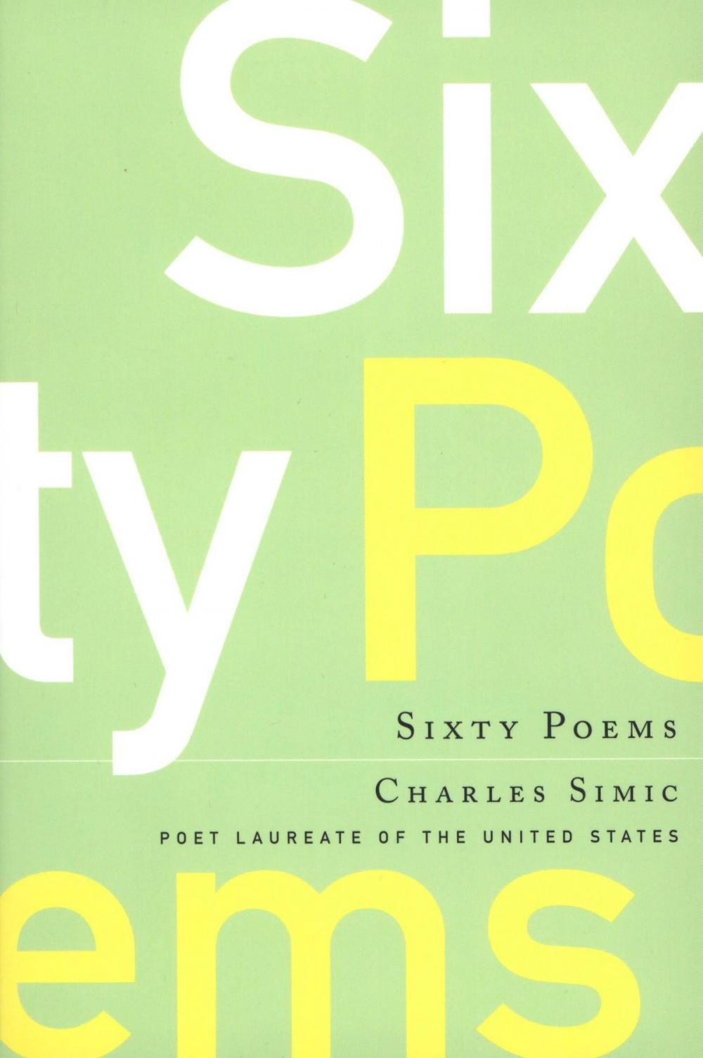 Big bigCover of Sixty Poems