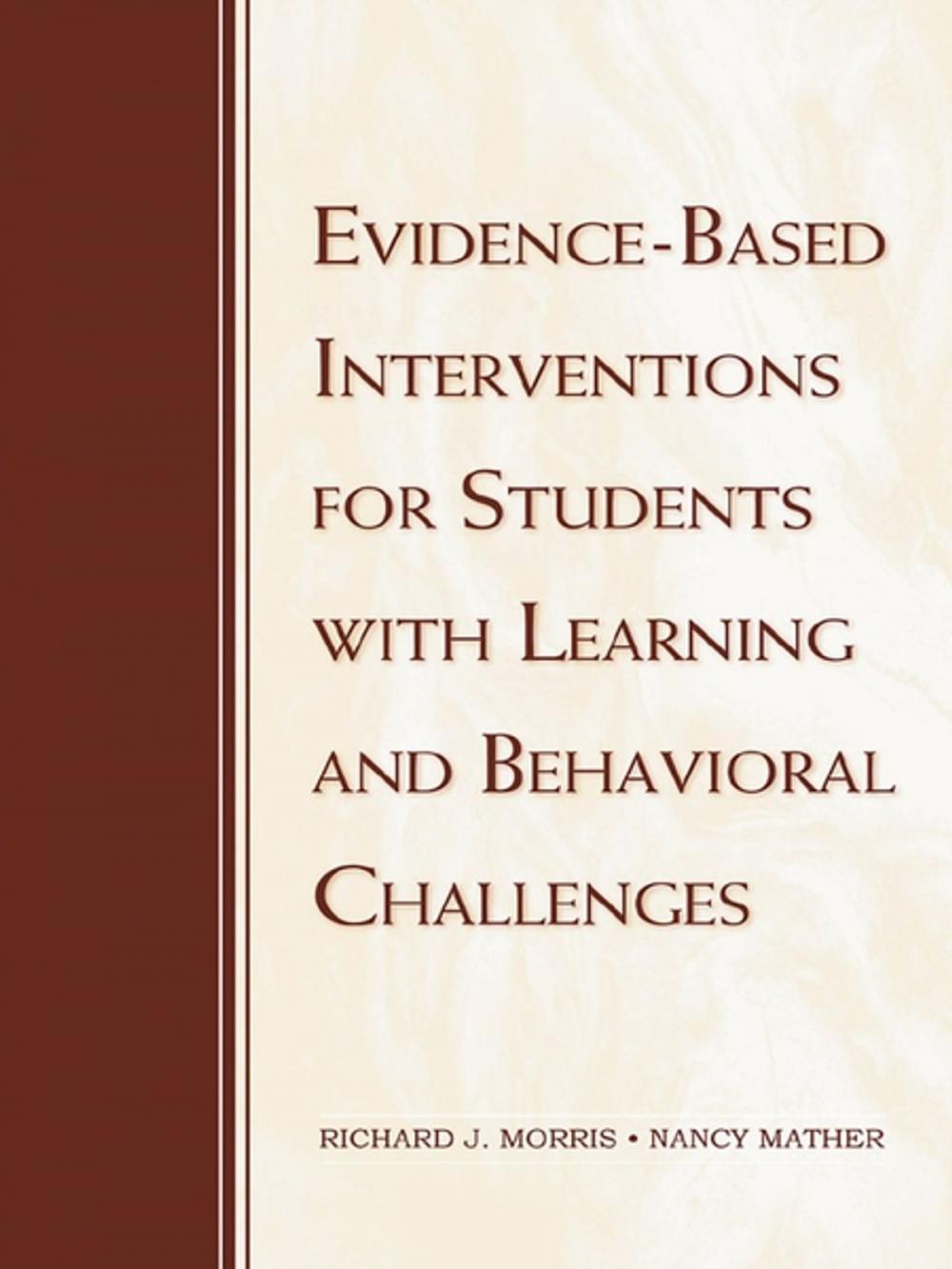 Big bigCover of Evidence-Based Interventions for Students with Learning and Behavioral Challenges