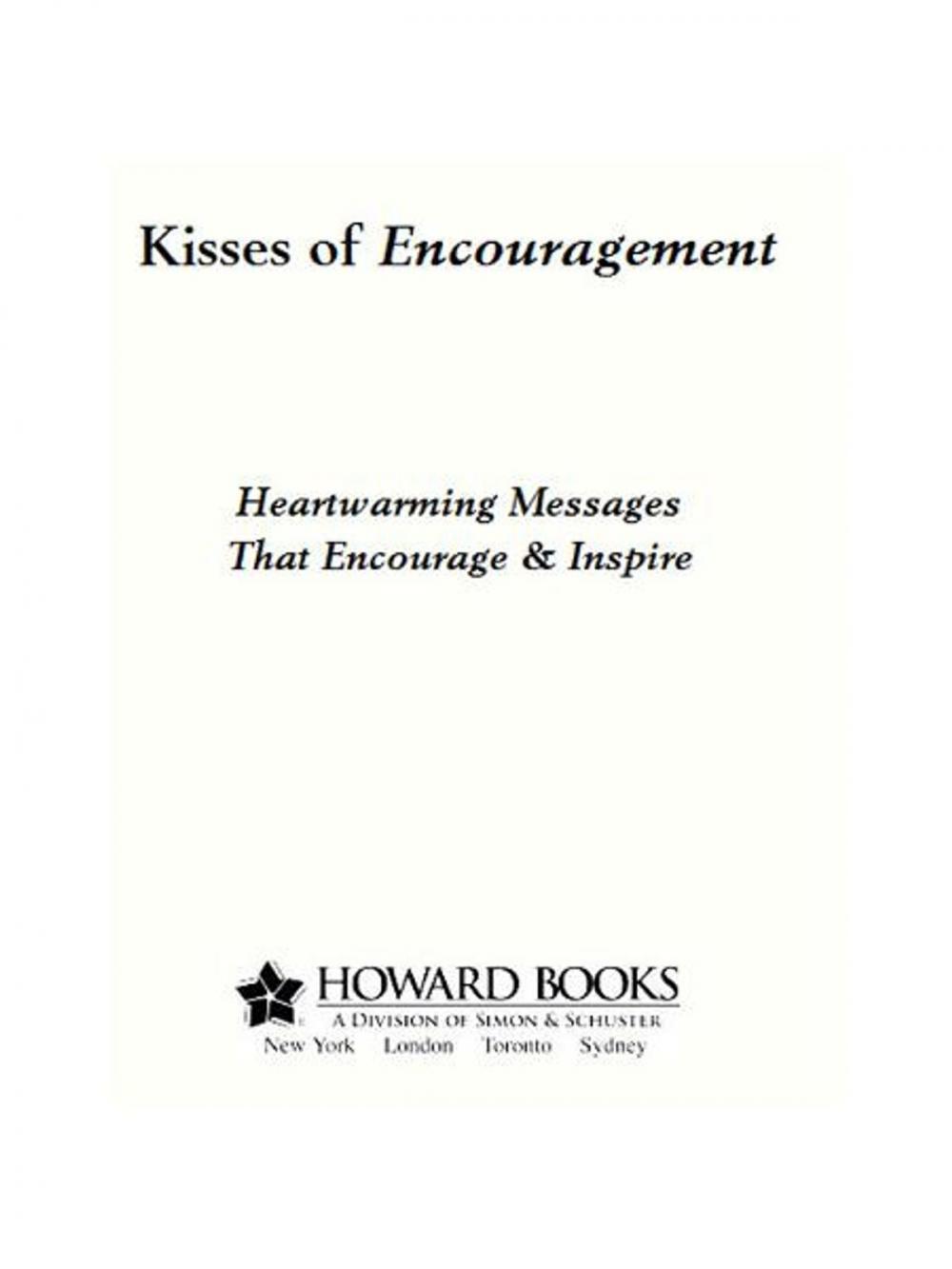 Big bigCover of Kisses of Encouragement