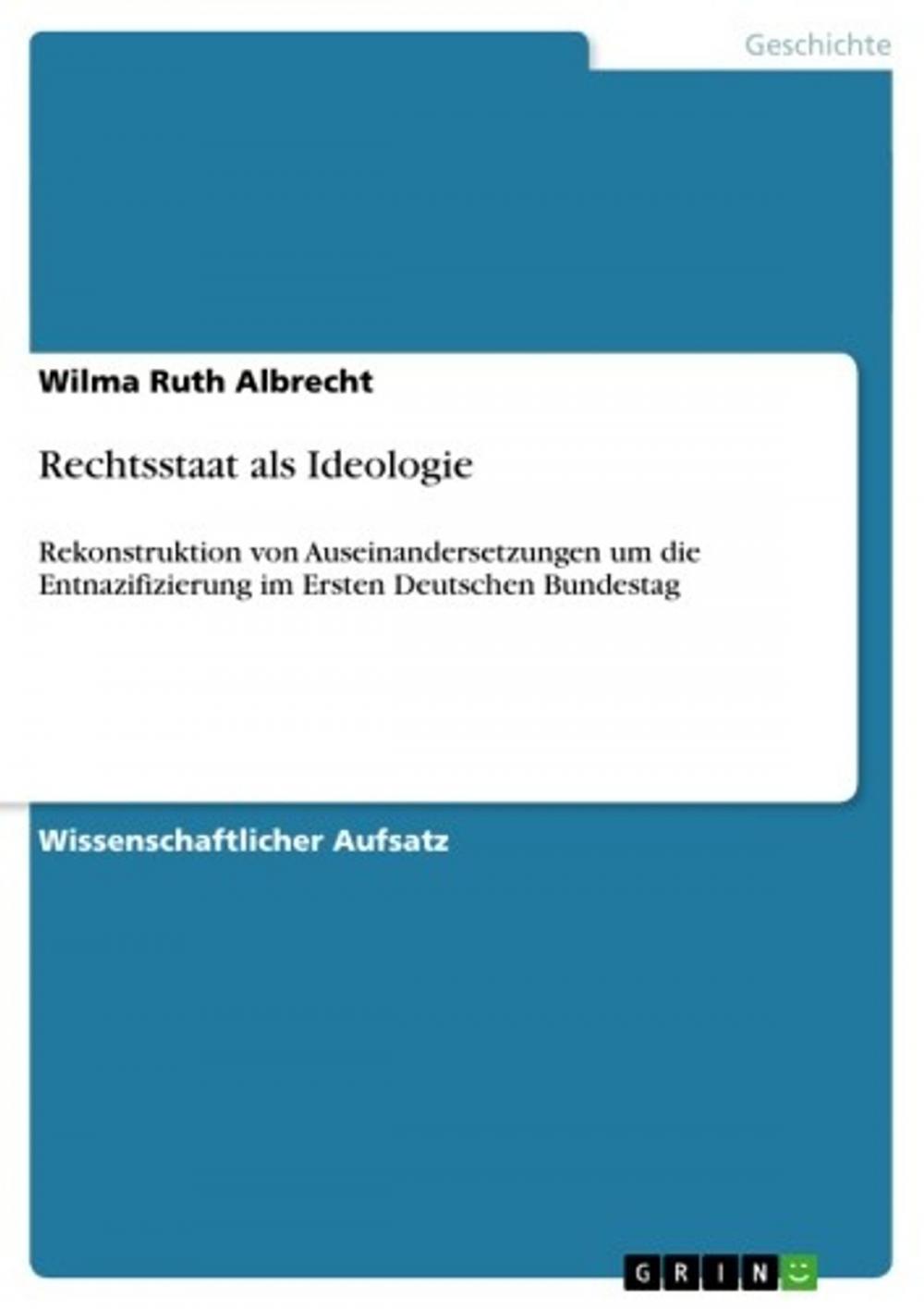 Big bigCover of Rechtsstaat als Ideologie