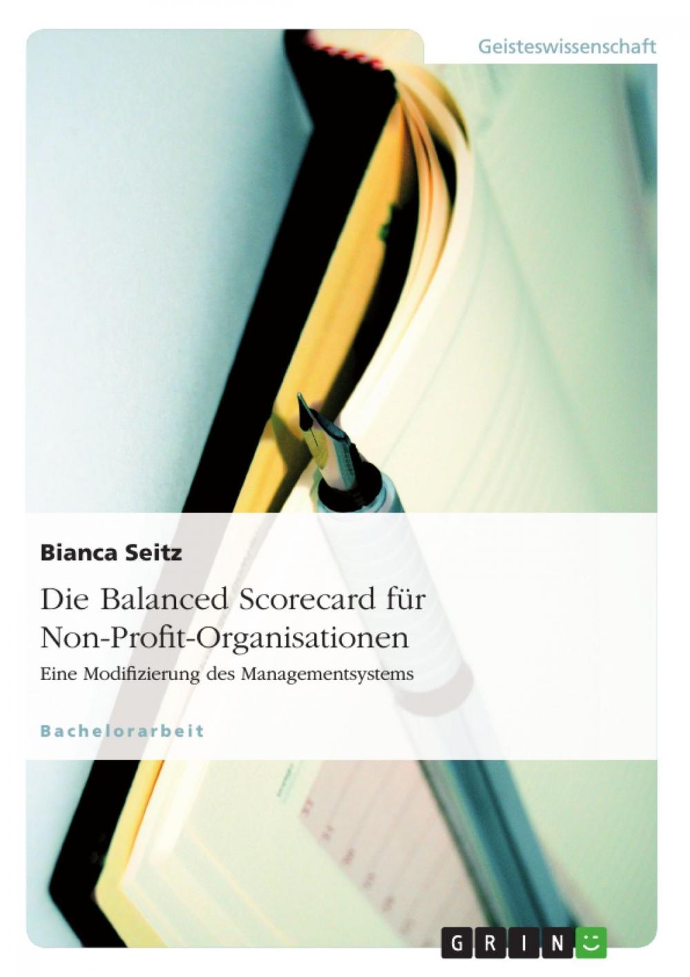 Big bigCover of Die Balanced Scorecard für Non-Profit-Organisationen