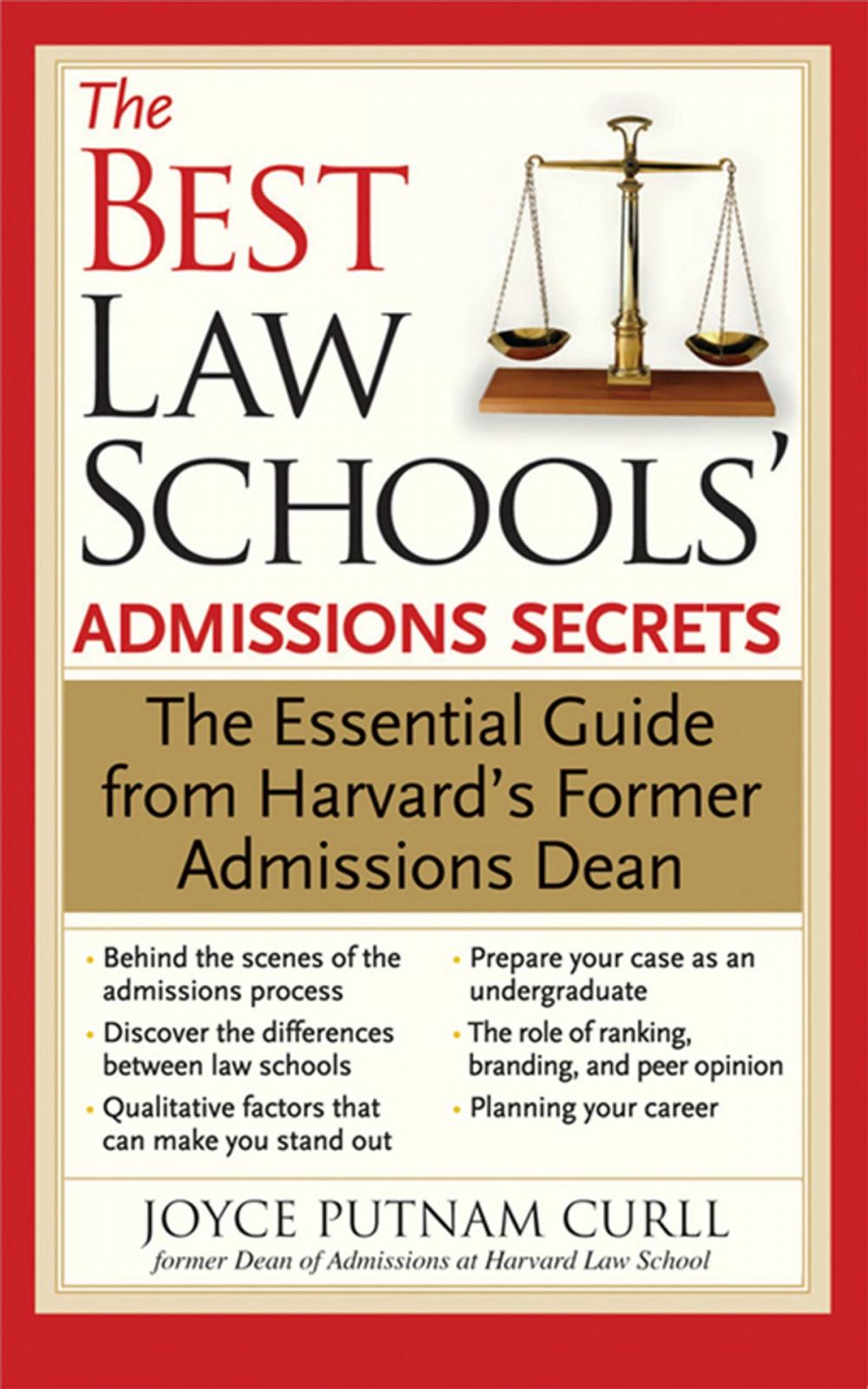 Big bigCover of Best Law Schools' Admissions Secrets: The Essential Guide from Harvard's Former Admissions Dean