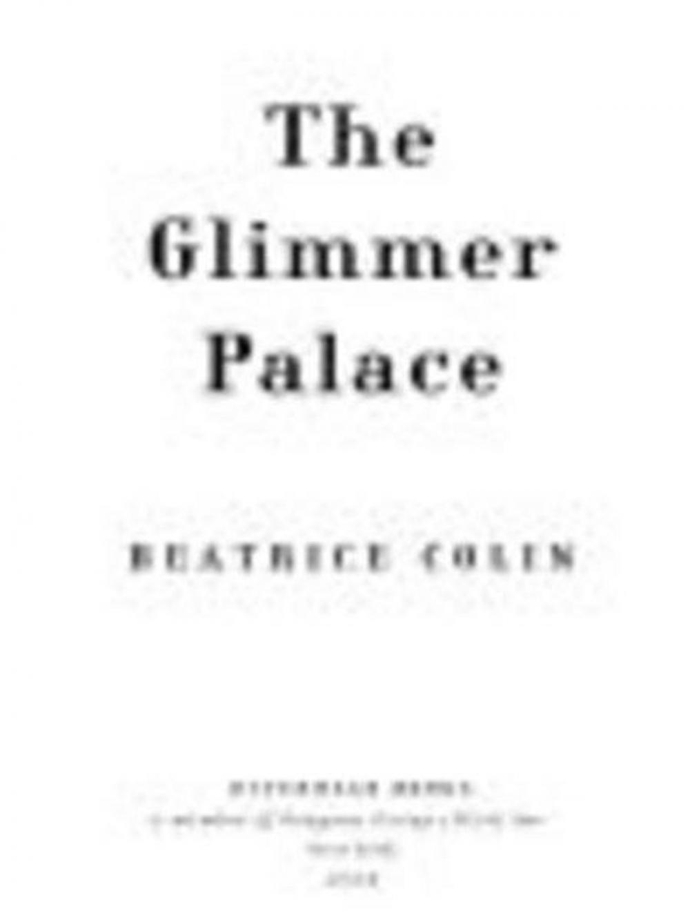 Big bigCover of The Glimmer Palace