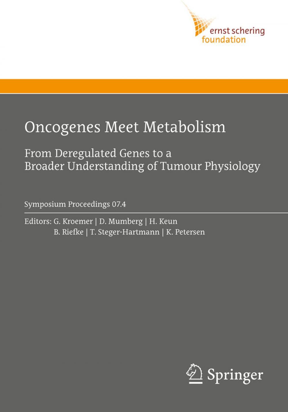 Big bigCover of Oncogenes Meet Metabolism