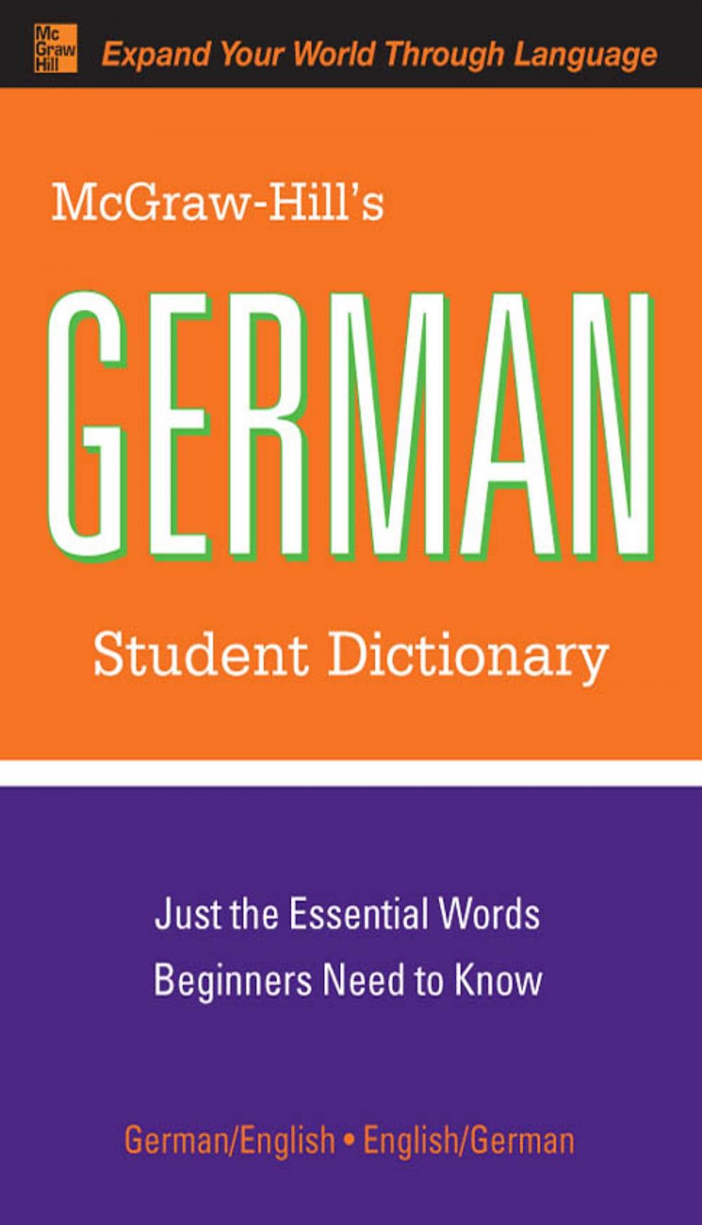 Big bigCover of McGraw-Hill's German Student Dictionary