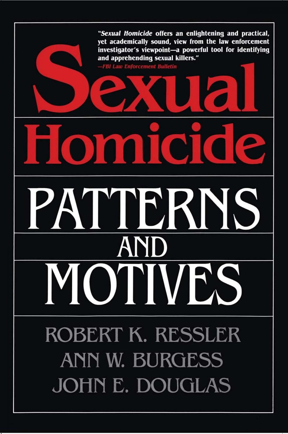 Big bigCover of Sexual Homicide: Patterns and Motives- Paperback