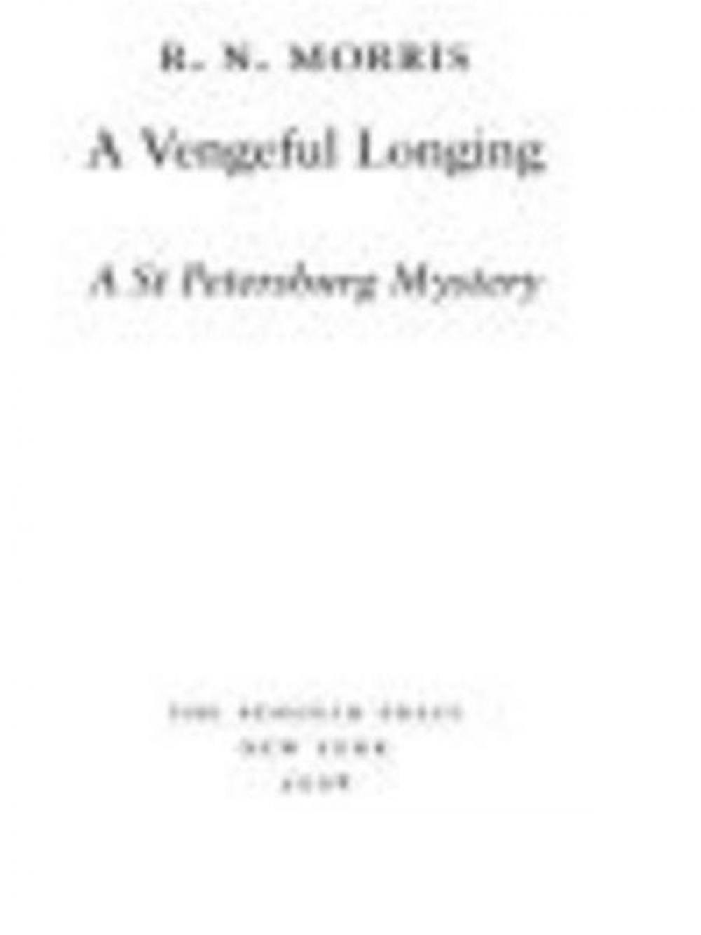 Big bigCover of A Vengeful Longing