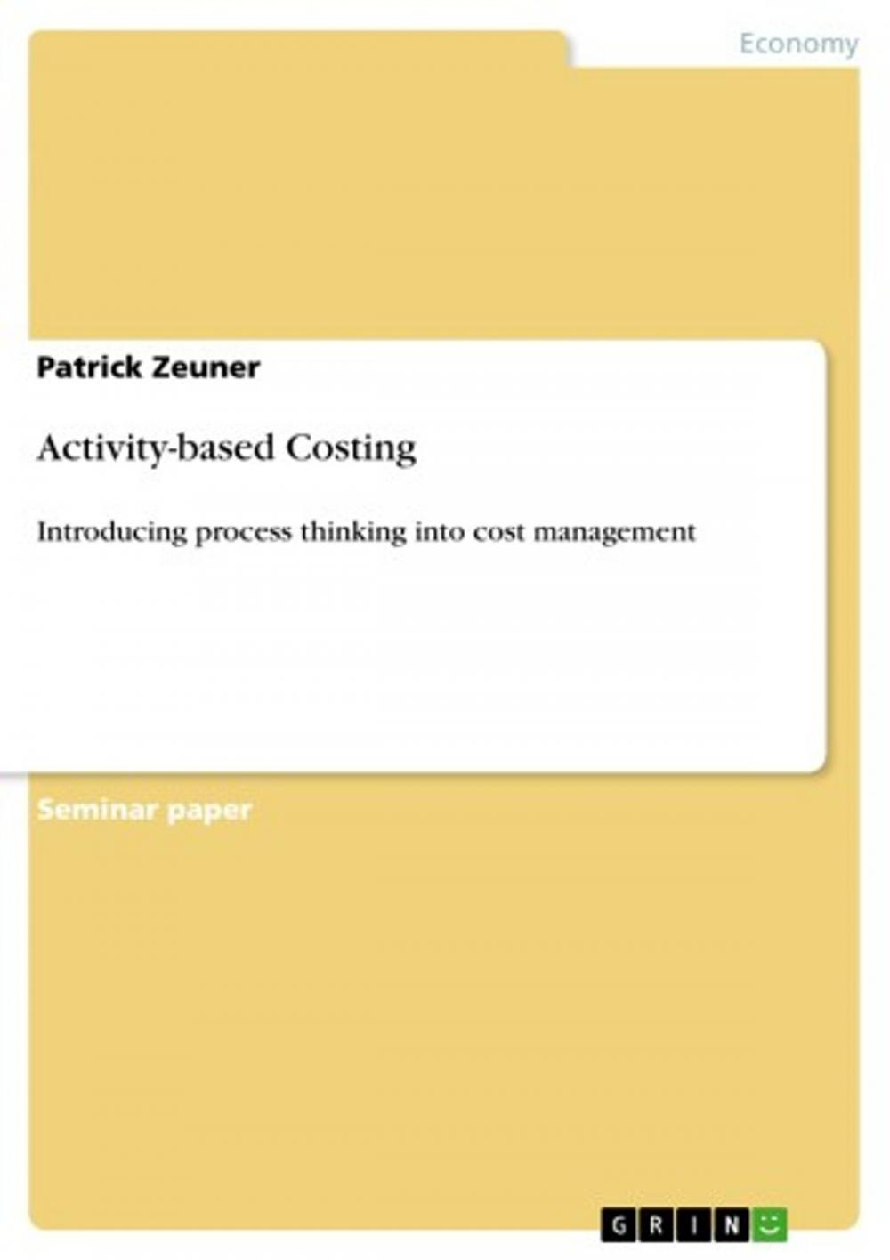 Big bigCover of Activity-based Costing