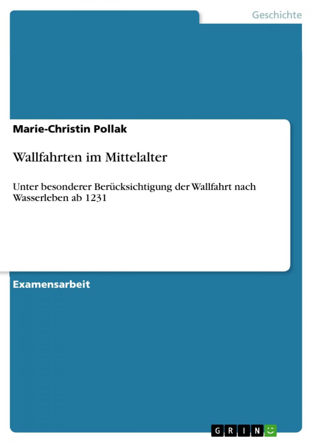 Big bigCover of Wallfahrten im Mittelalter