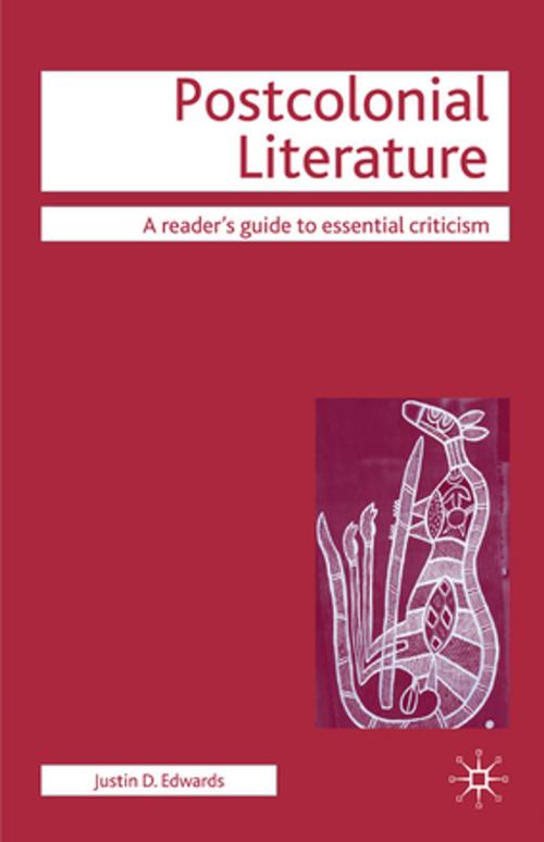 Cover of the book Postcolonial Literature by Justin D. Edwards, Palgrave Macmillan