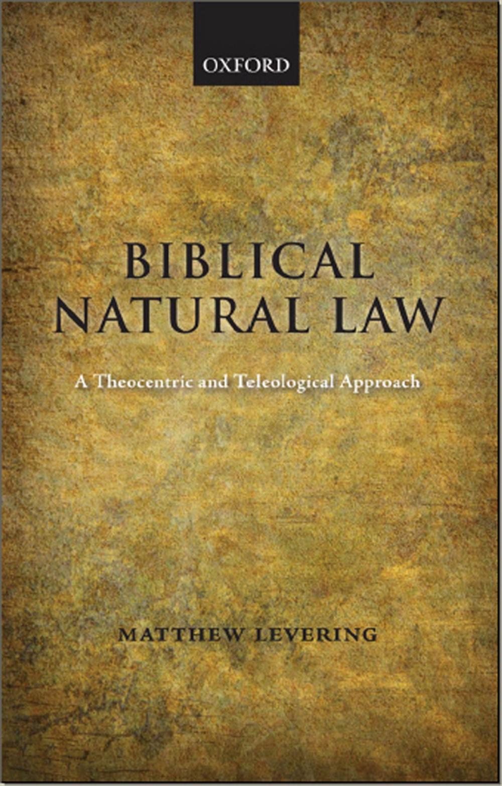 Big bigCover of Biblical Natural Law