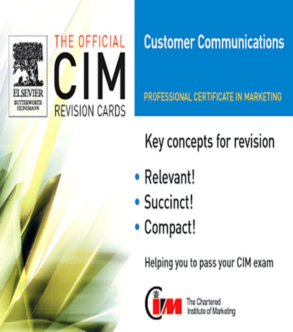 Big bigCover of CIM Revision Cards: Customer Communications in Marketing 05/06