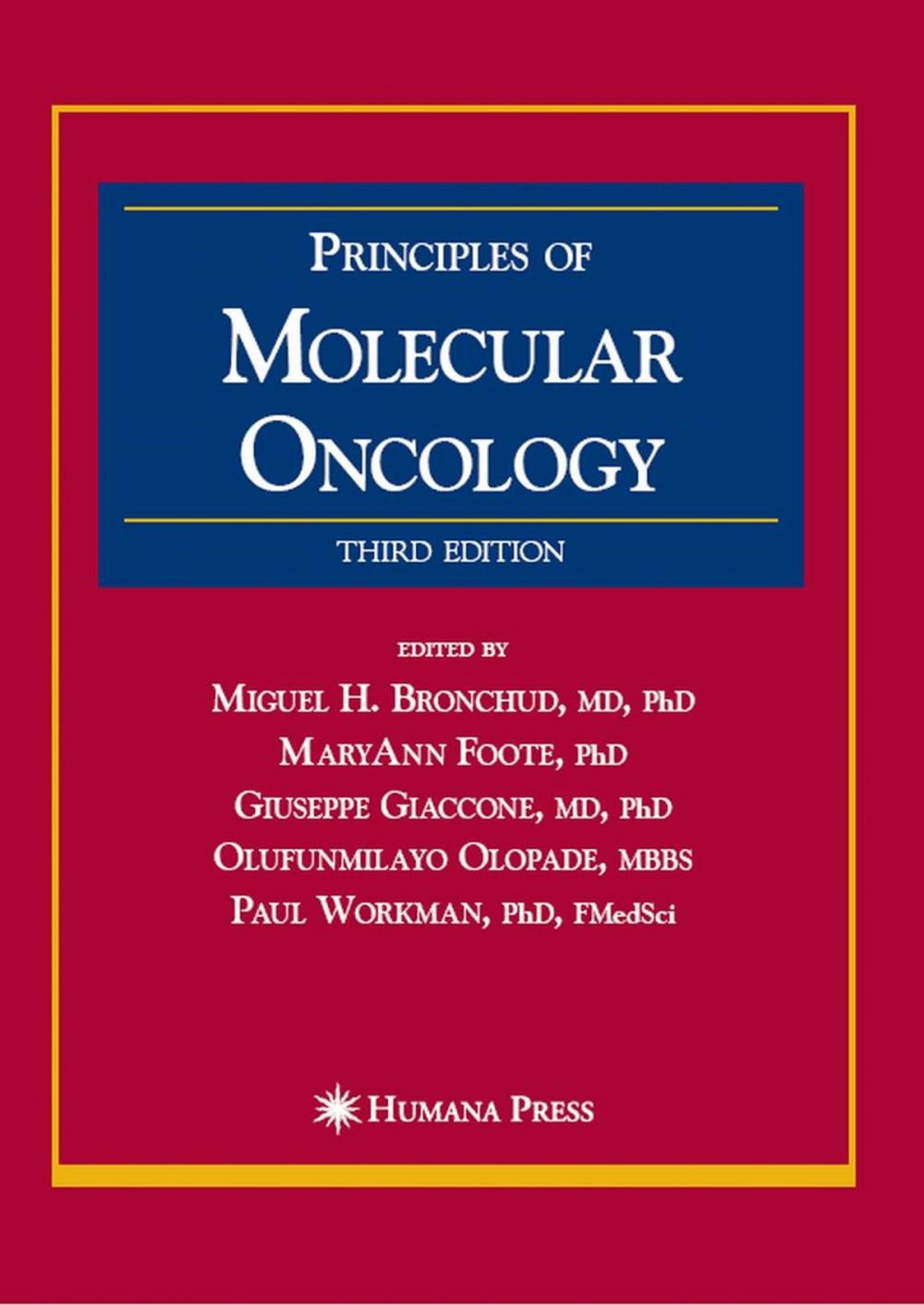 Big bigCover of Principles of Molecular Oncology