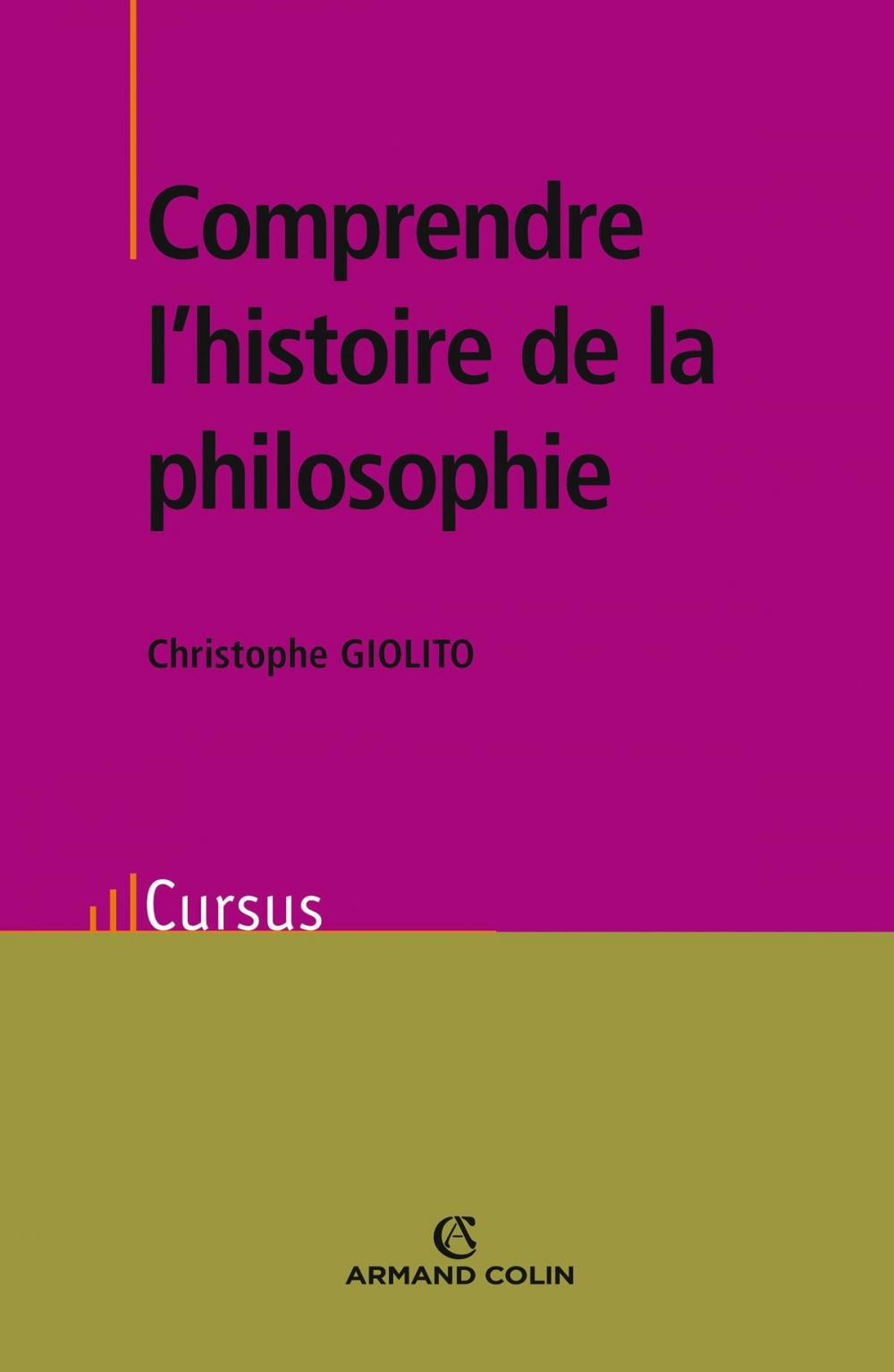 Big bigCover of Comprendre l'histoire de la philosophie