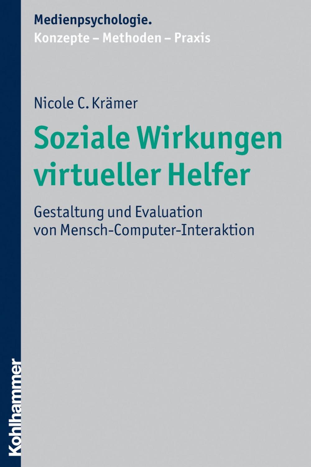 Big bigCover of Soziale Wirkungen virtueller Helfer