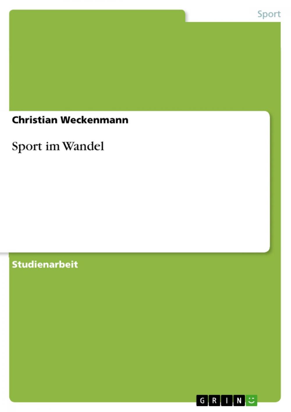 Big bigCover of Sport im Wandel