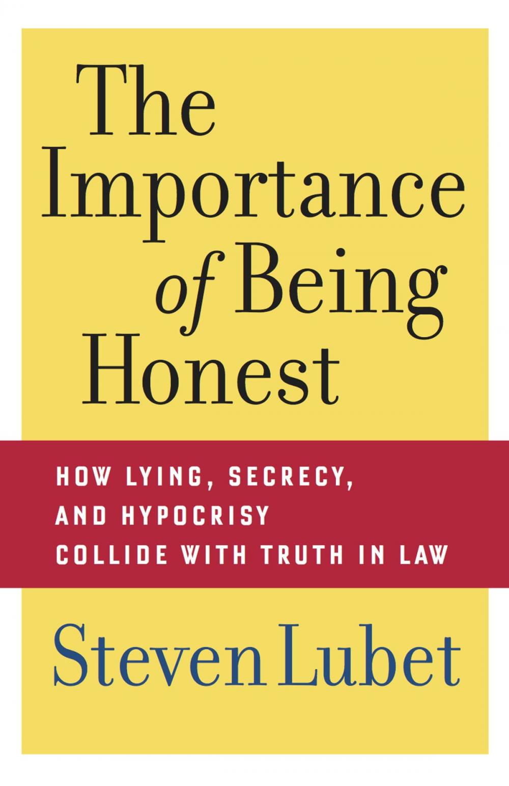 Big bigCover of The Importance of Being Honest