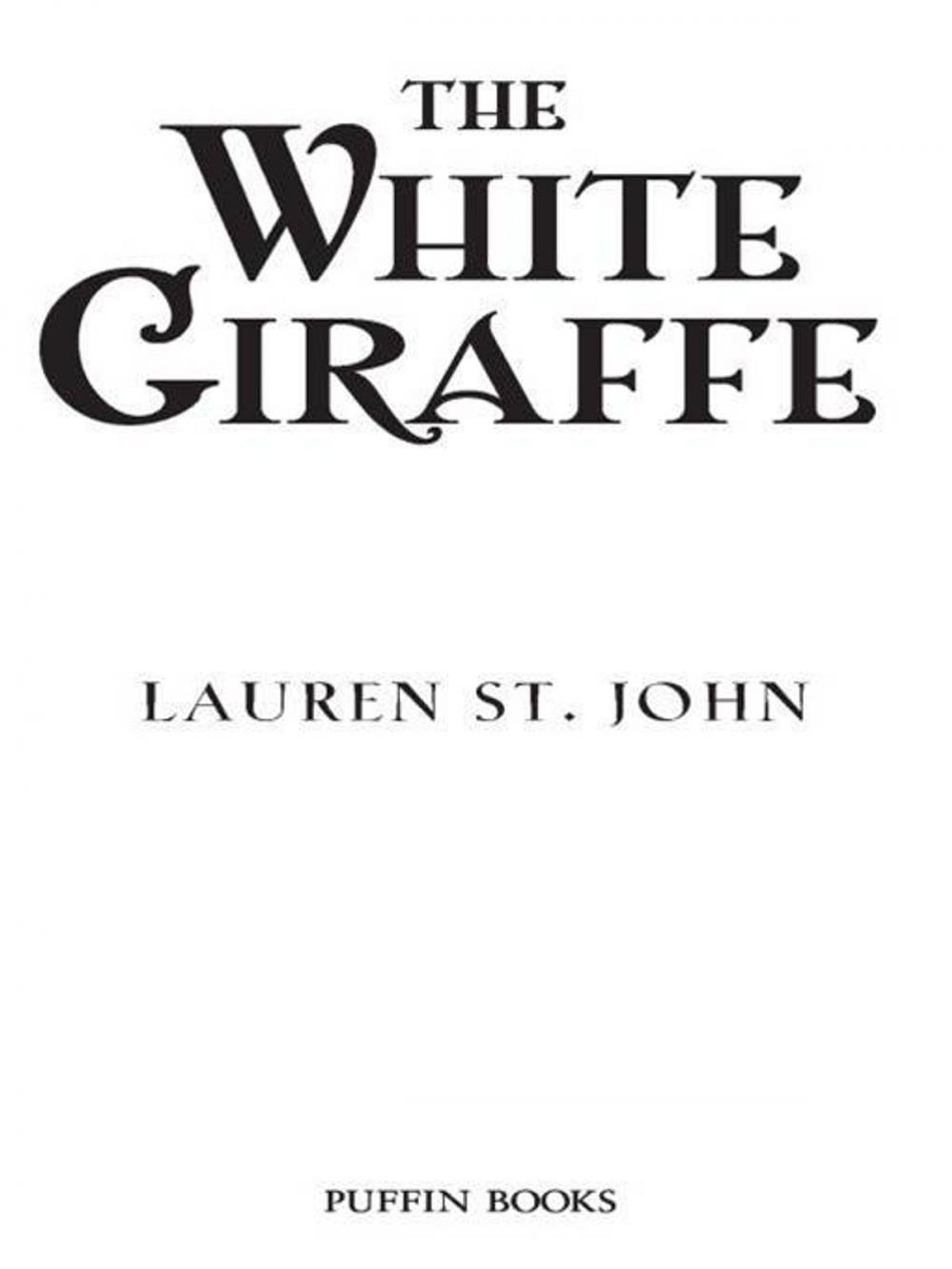 Big bigCover of The White Giraffe