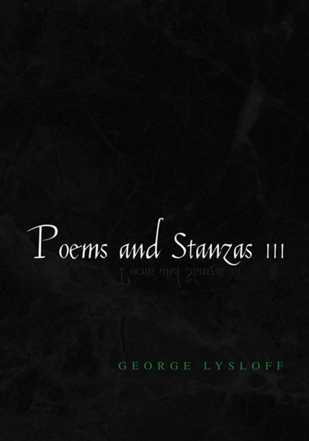 Big bigCover of Poems and Stanzas Iii