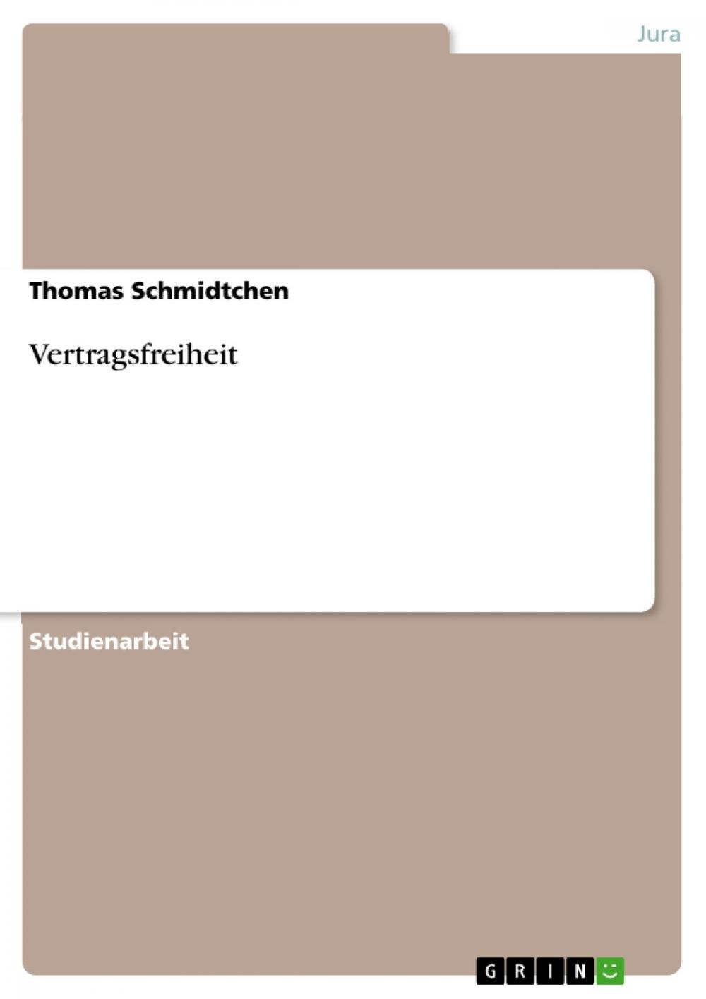 Big bigCover of Vertragsfreiheit