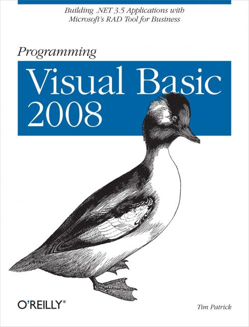 Cover of the book Programming Visual Basic 2008 by Tim Patrick, O'Reilly Media