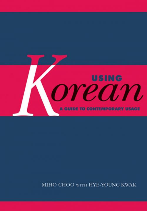 Cover of the book Using Korean by Miho Choo, Cambridge University Press