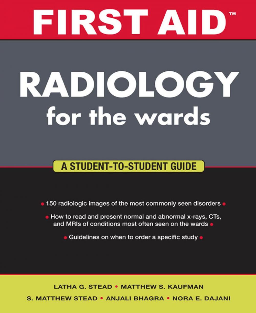 Big bigCover of First Aid Radiology for the Wards