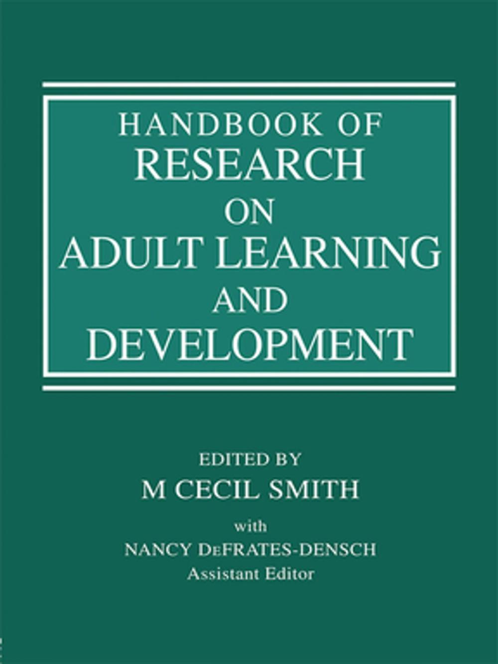 Big bigCover of Handbook of Research on Adult Learning and Development