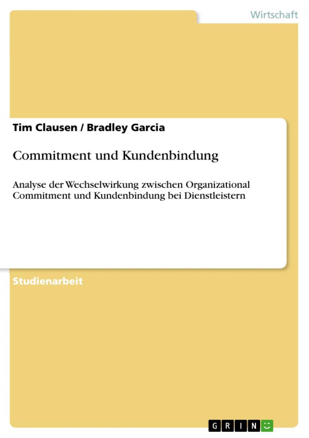 Big bigCover of Commitment und Kundenbindung