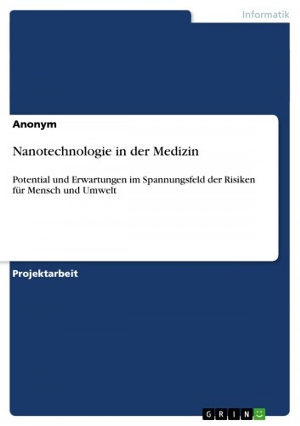 Big bigCover of Nanotechnologie in der Medizin