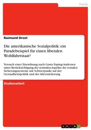 Cover of the book Die amerikanische Sozialpolitik: ein Paradebeispiel für einen liberalen Wohlfahrtstaat? by Friedemann Bringt