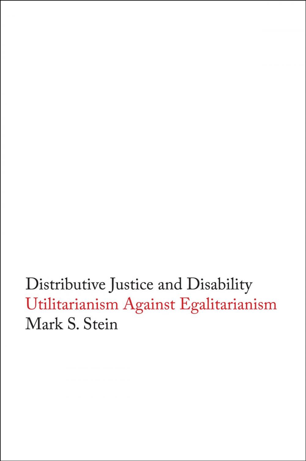 Big bigCover of Distributive Justice and Disability