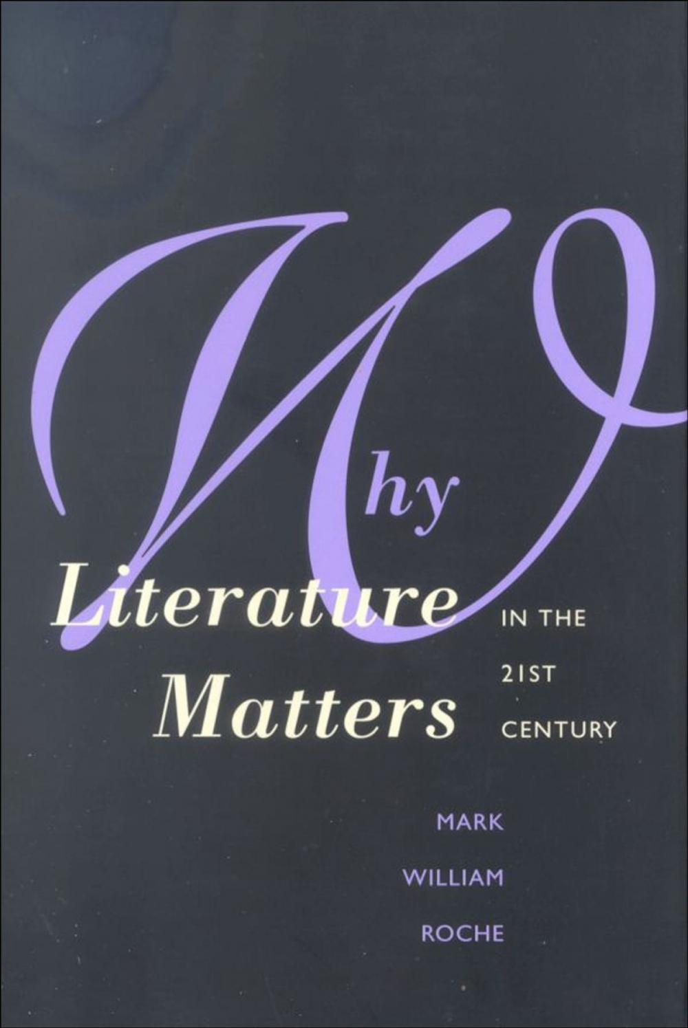 Big bigCover of Why Literature Matters in the 21st Century