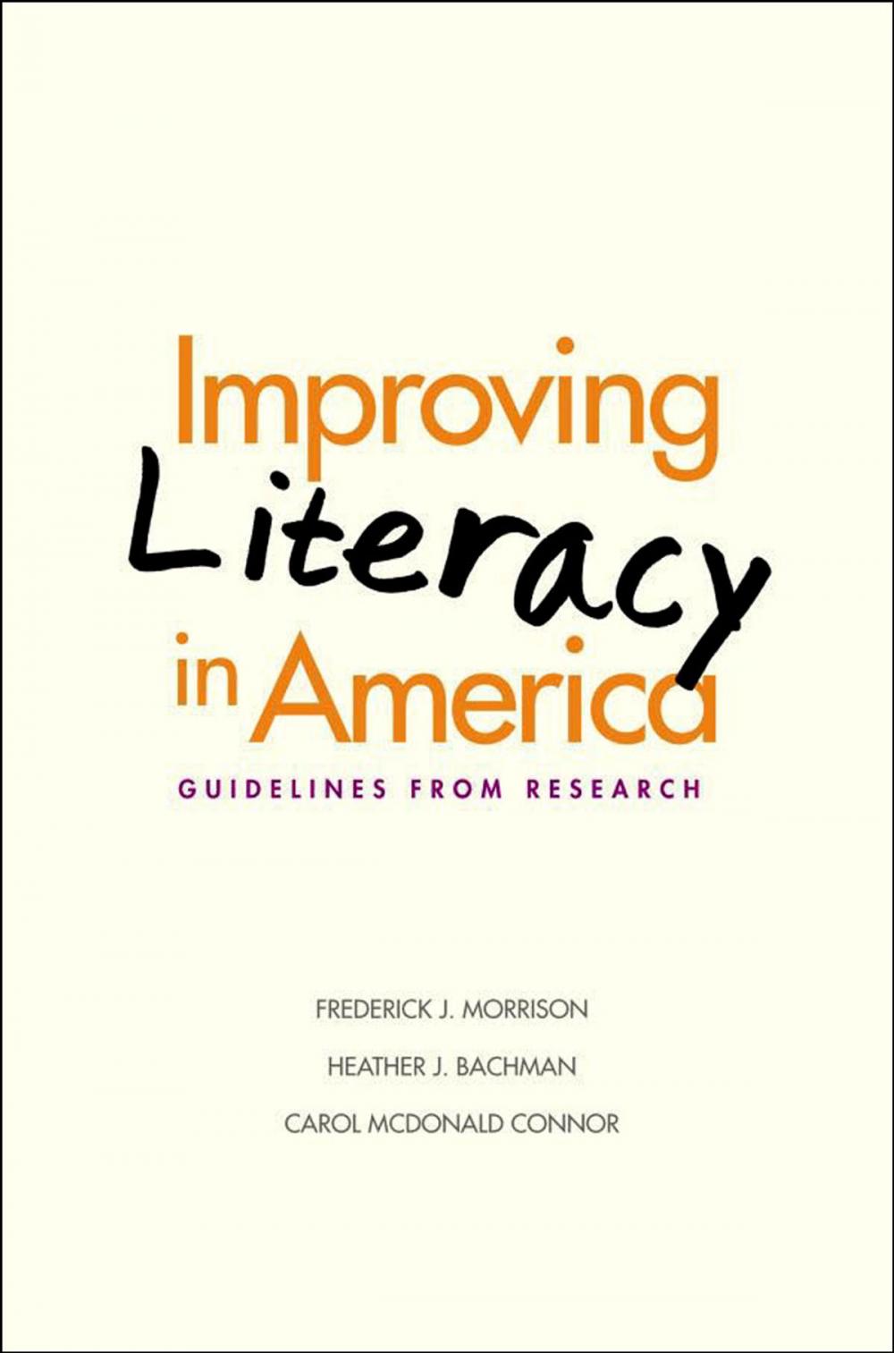 Big bigCover of Improving Literacy in America