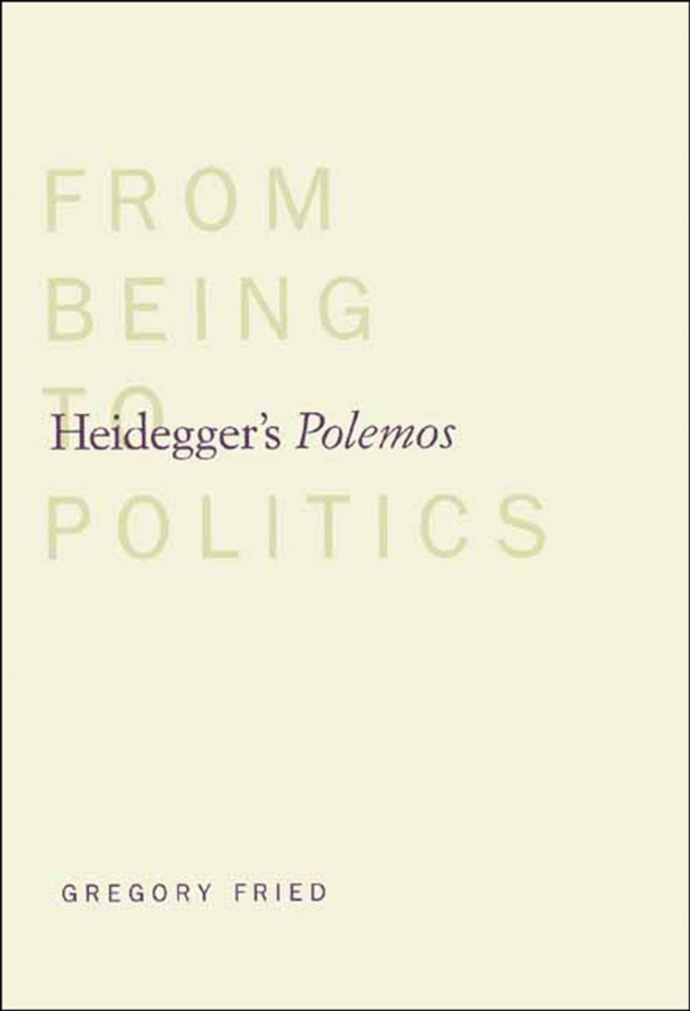 Big bigCover of Heidegger's Polemos