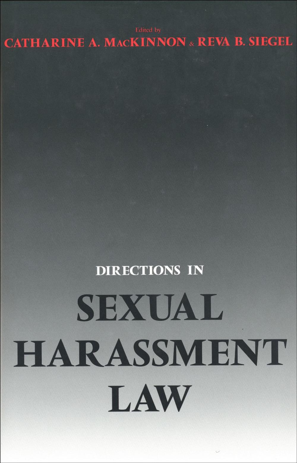 Big bigCover of Directions in Sexual Harassment Law