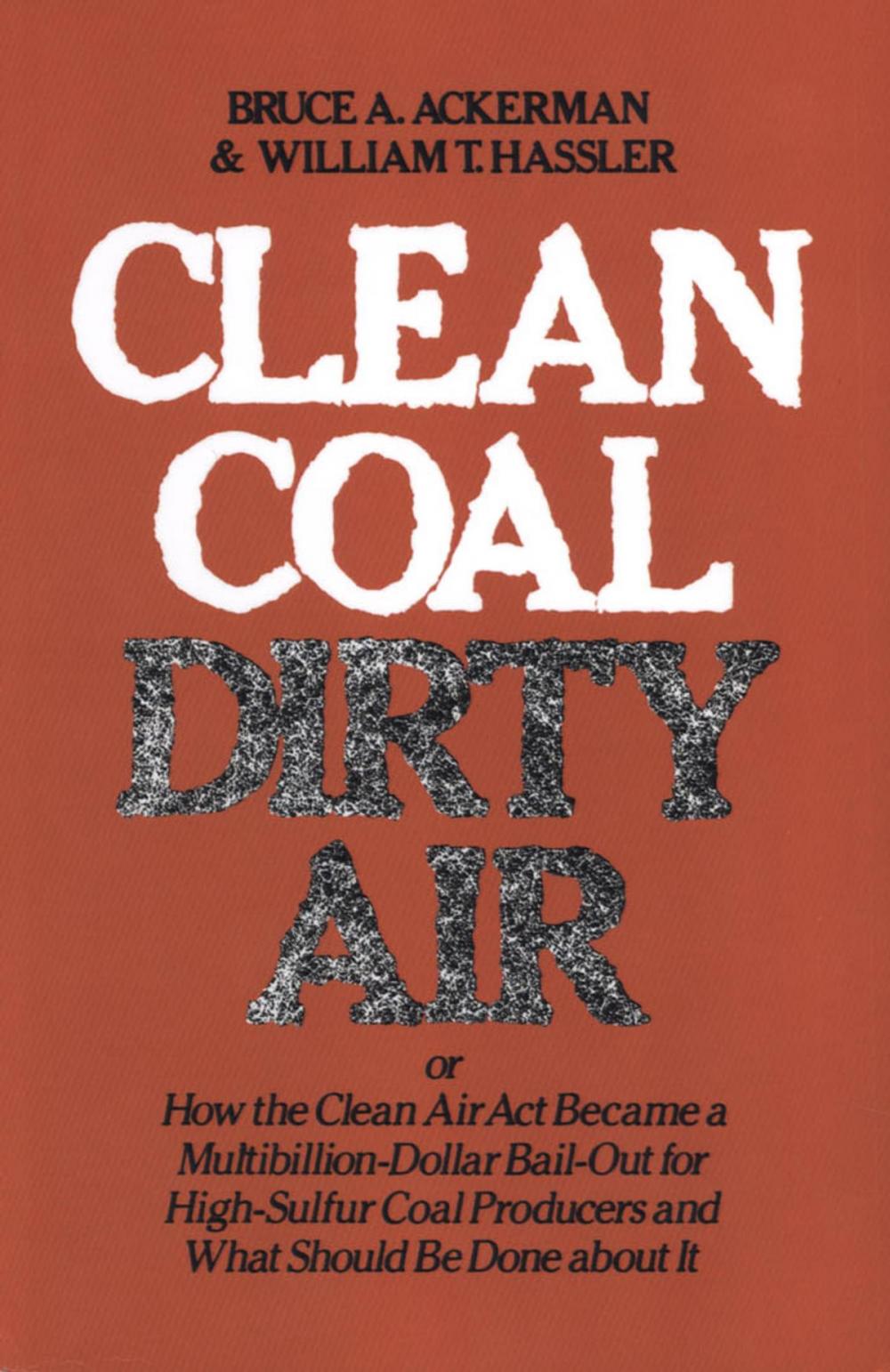 Big bigCover of Clean Coal/Dirty Air