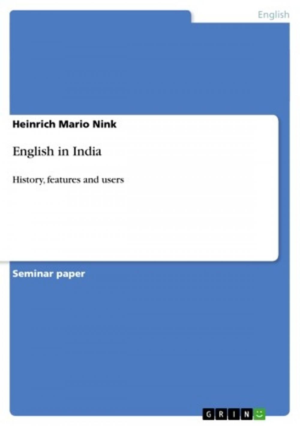 Big bigCover of English in India