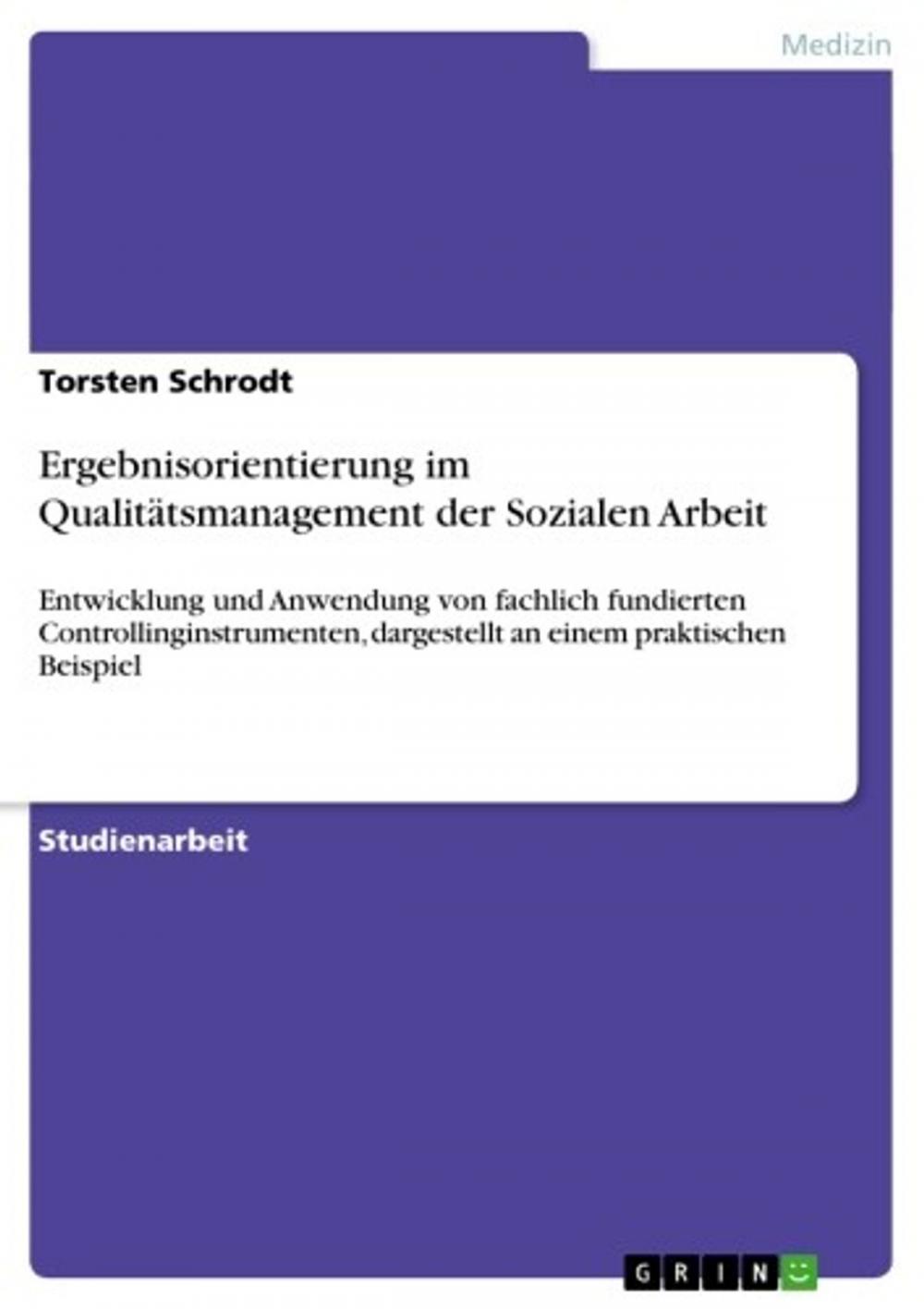 Big bigCover of Ergebnisorientierung im Qualitätsmanagement der Sozialen Arbeit