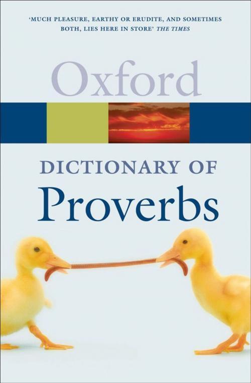 Cover of the book A Dictionary of Proverbs by John Simpson, OUP Oxford