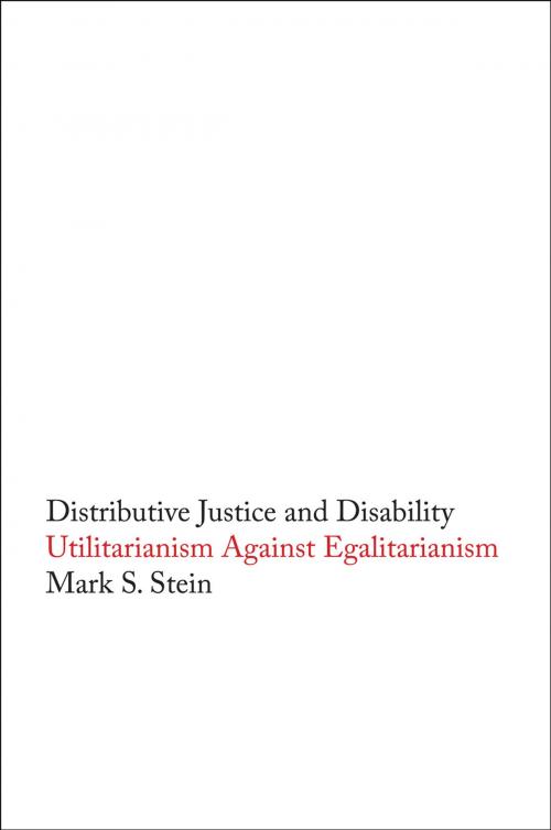 Cover of the book Distributive Justice and Disability by Mark S. Stein, Yale University Press