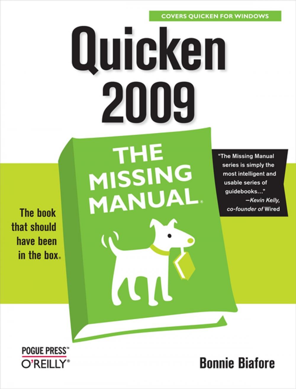 Big bigCover of Quicken 2009: The Missing Manual