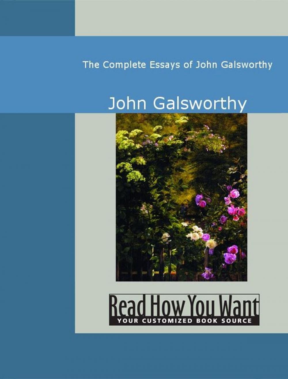 Big bigCover of The Complete Essays Of John Galsworthy