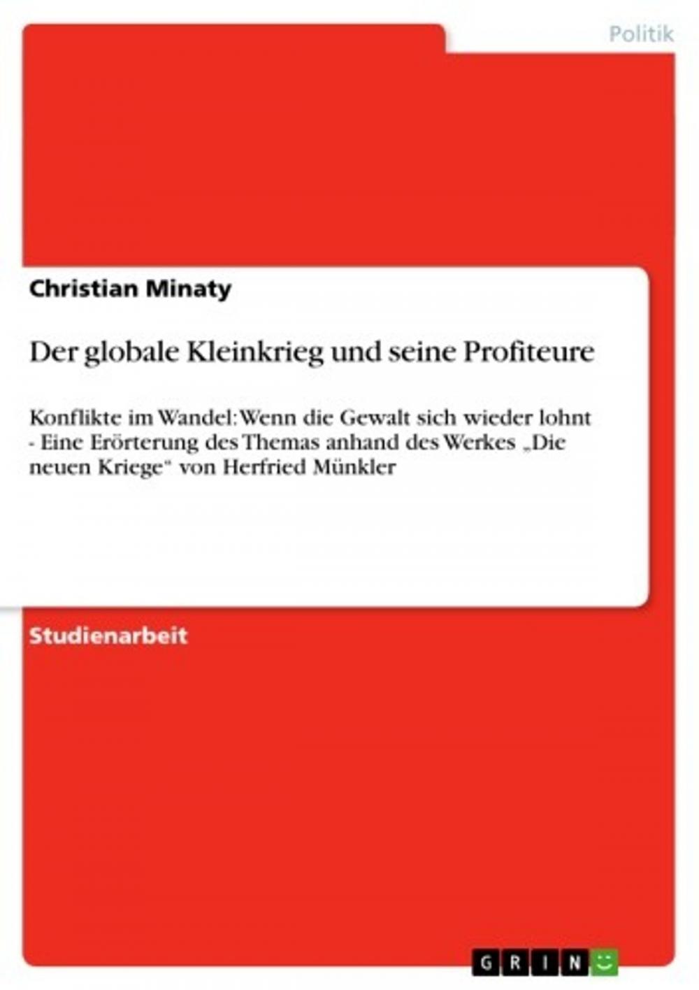 Big bigCover of Der globale Kleinkrieg und seine Profiteure