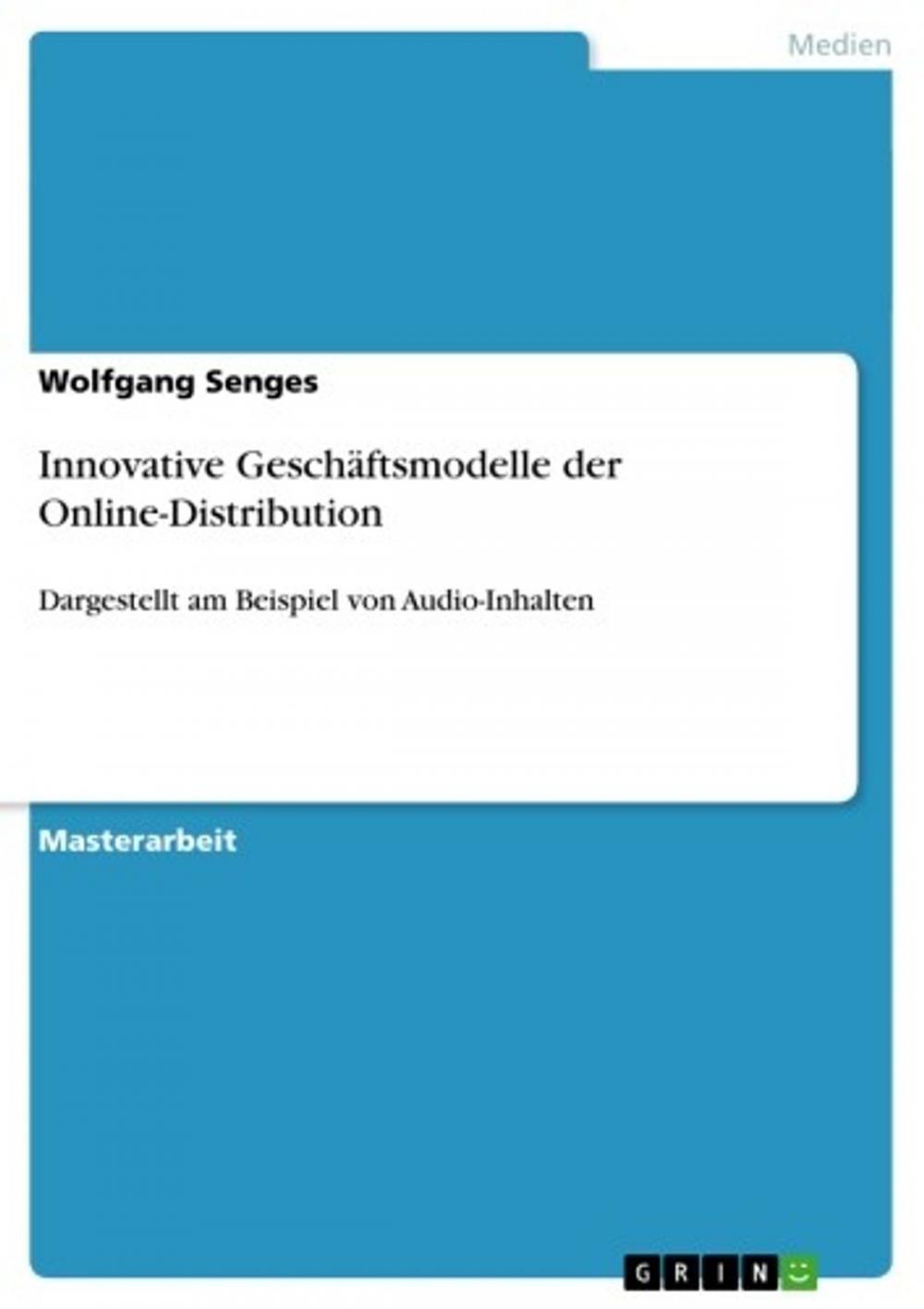 Big bigCover of Innovative Geschäftsmodelle der Online-Distribution