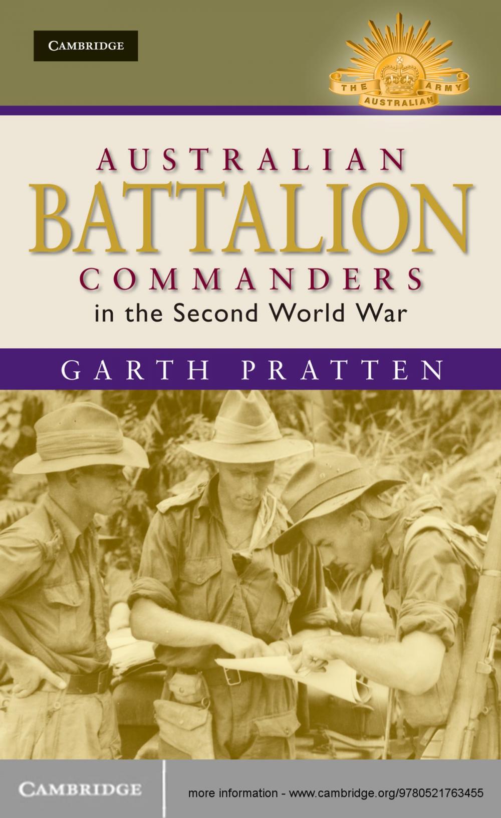 Big bigCover of Australian Battalion Commanders in the Second World War