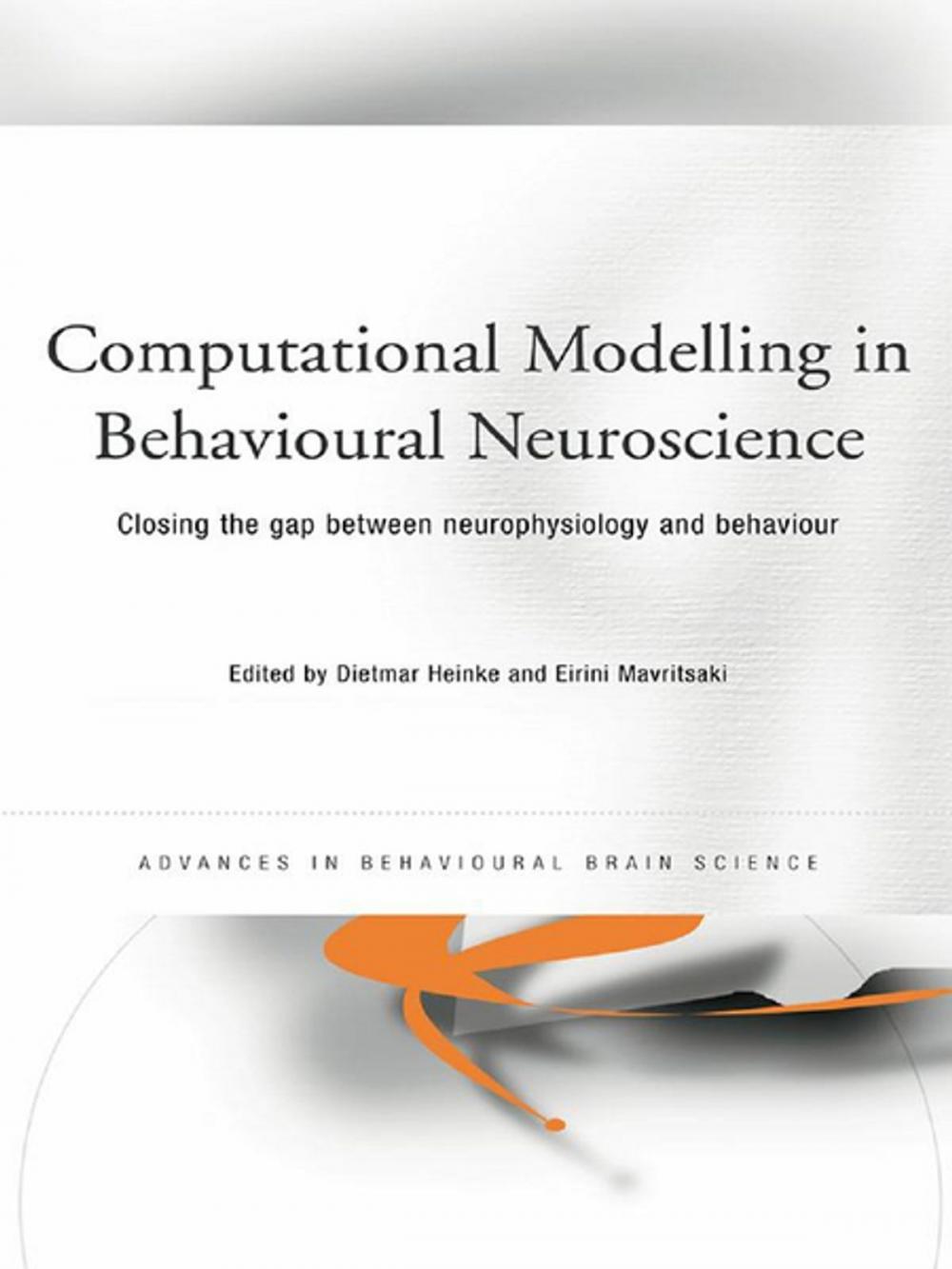 Big bigCover of Computational Modelling in Behavioural Neuroscience