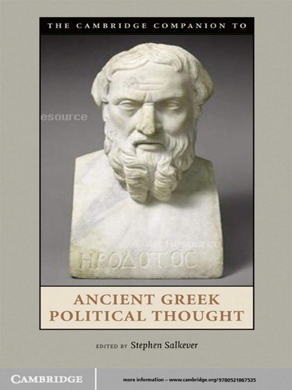 Big bigCover of The Cambridge Companion to Ancient Greek Political Thought