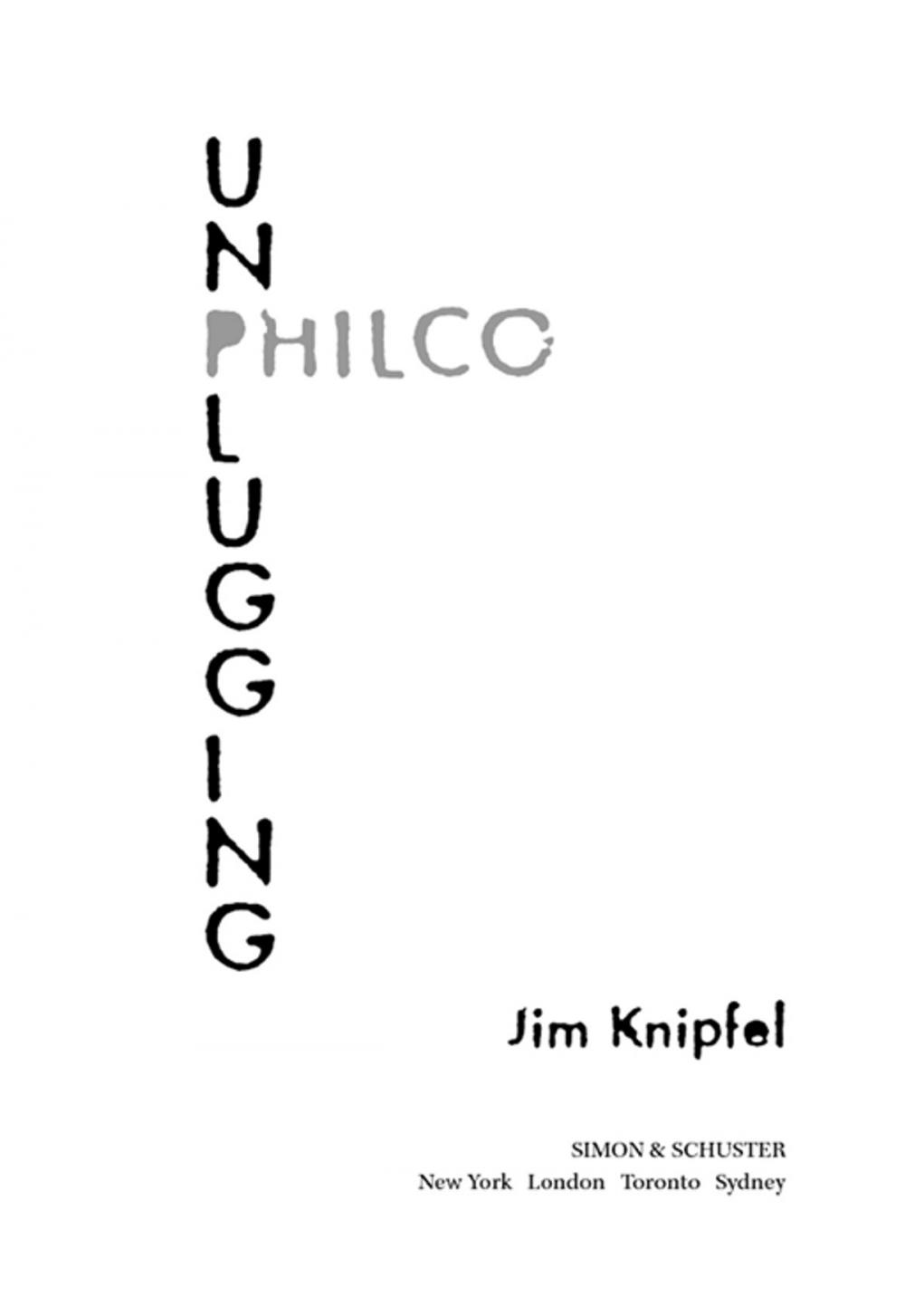 Big bigCover of Unplugging Philco